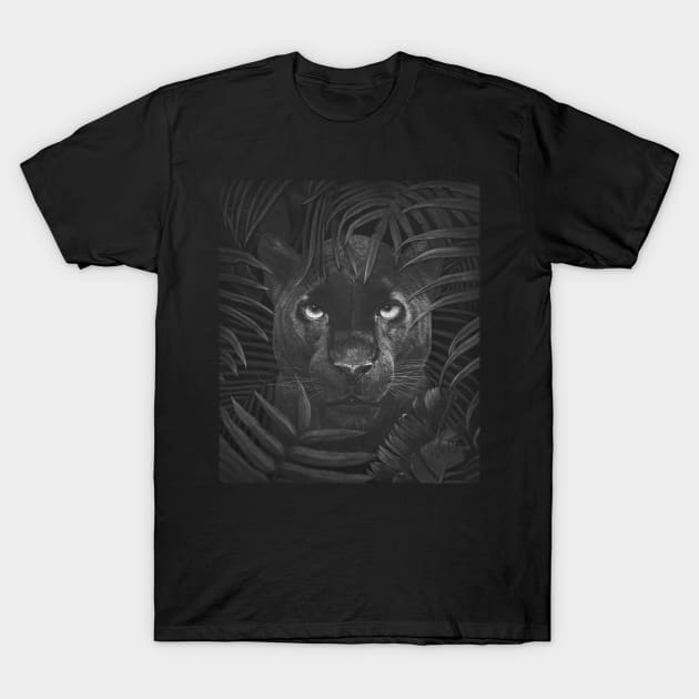 Panther in the jungle T-Shirt by kodamorkovkart